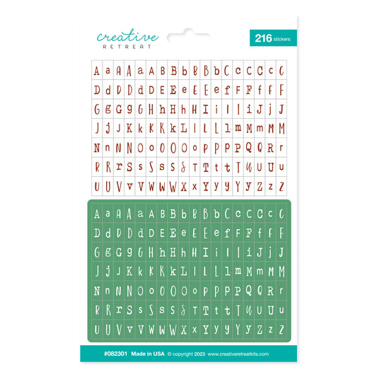 Count it Joy Alphabet Stickers