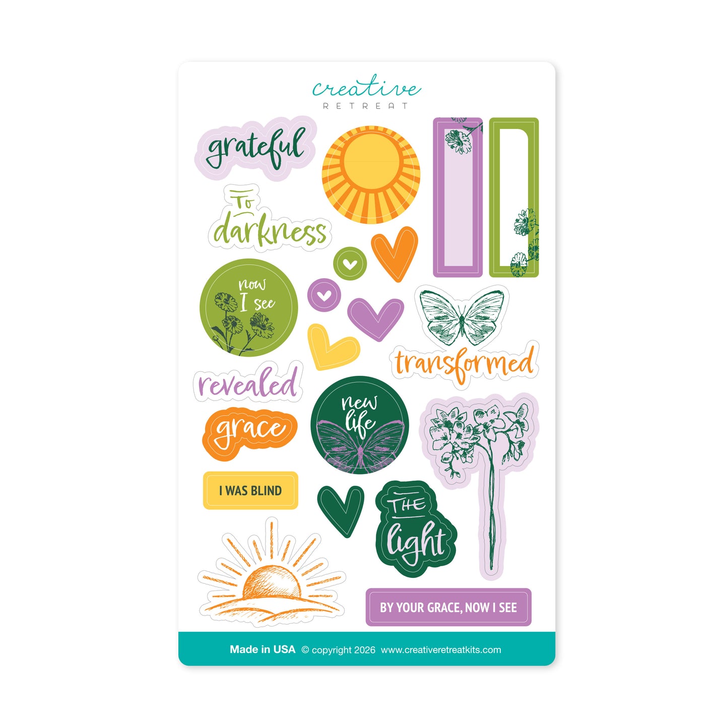 Enlightened Glossy Decor Stickers