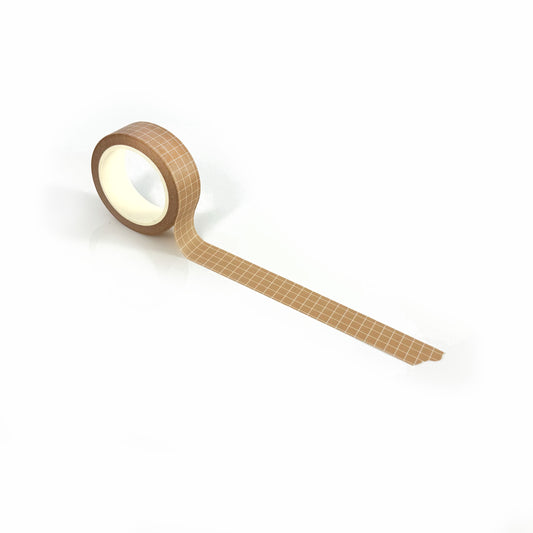 Clay Grid Washi Tape