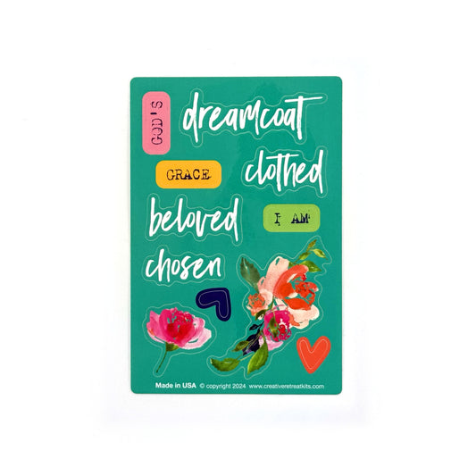 Dreamcoat Glossy Stickers