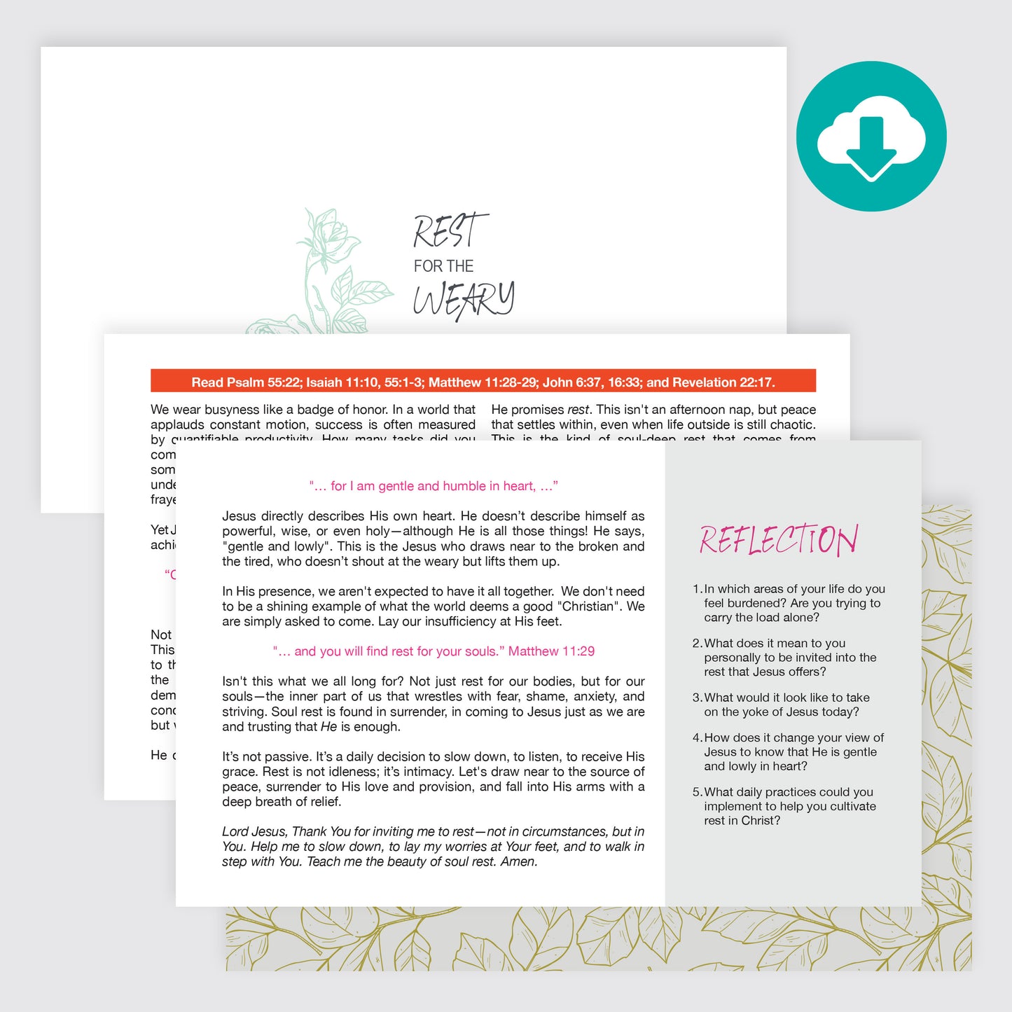 Rest for the Weary Devotional (PDF)