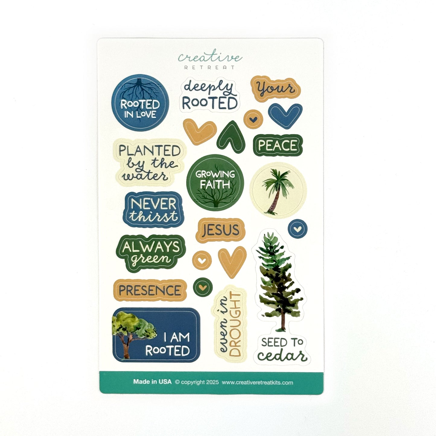 By The Water Glossy Decor Stickers