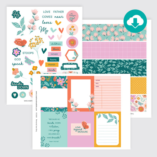 Bends Down Printables