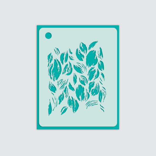 Brushed Leaves Stencil