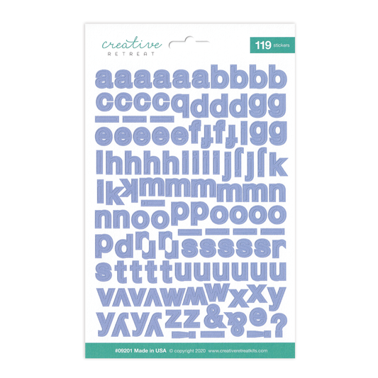 Way in the Wilderness Alphabet Stickers