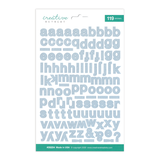 Way in the Wilderness Alphabet Stickers