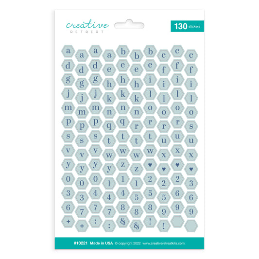 Under Construction Alphabet Stickers