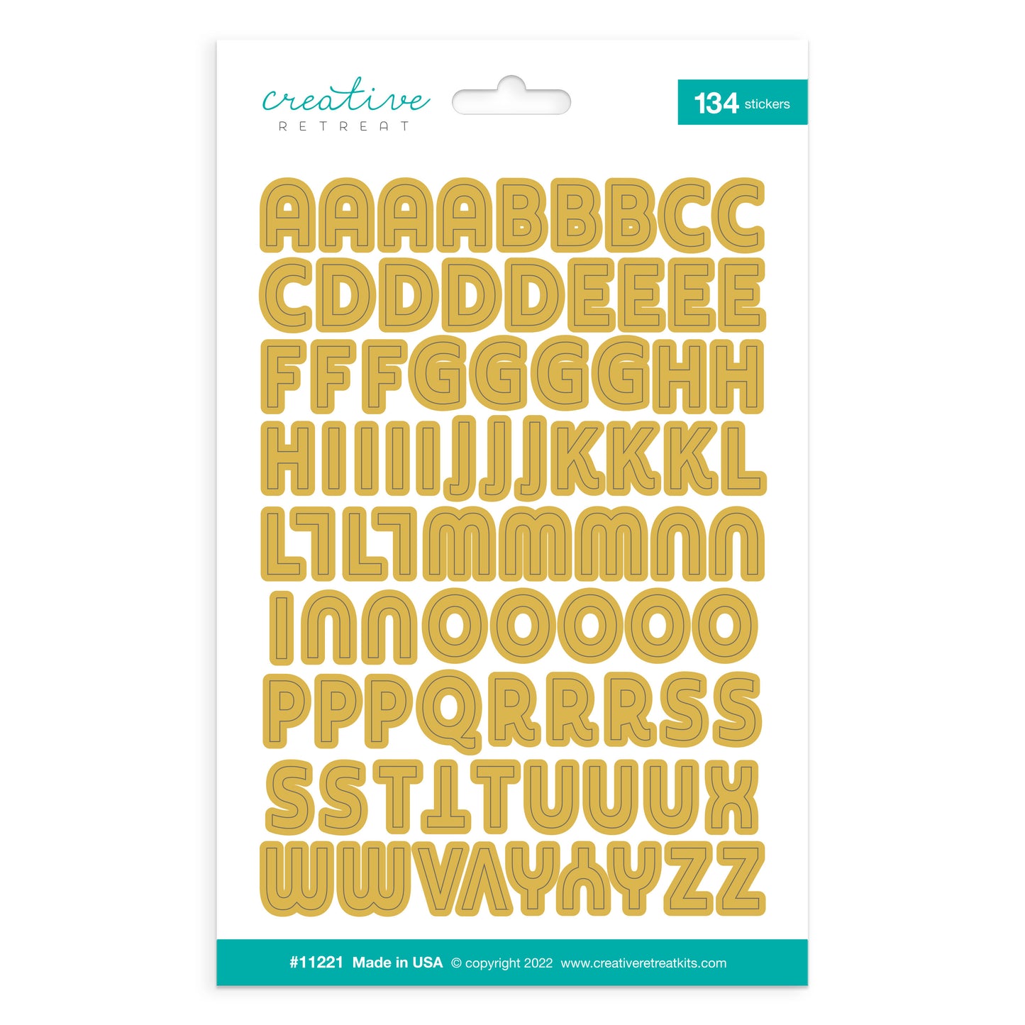 Treasured Up Alphabet Stickers