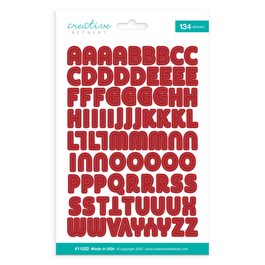 Treasured Up Alphabet Stickers