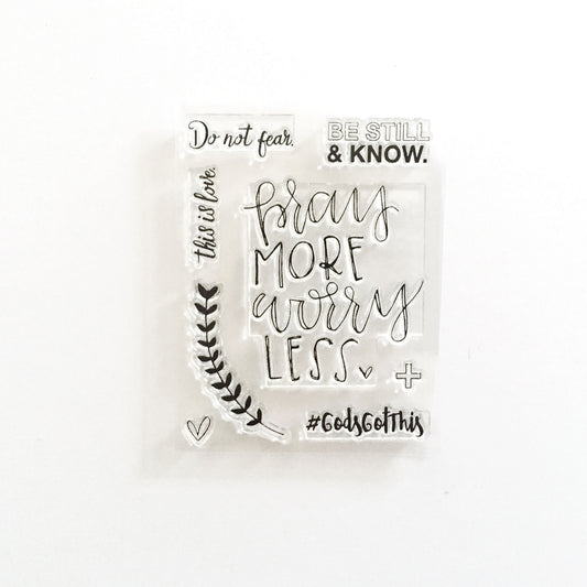 Pray More Stamp Set