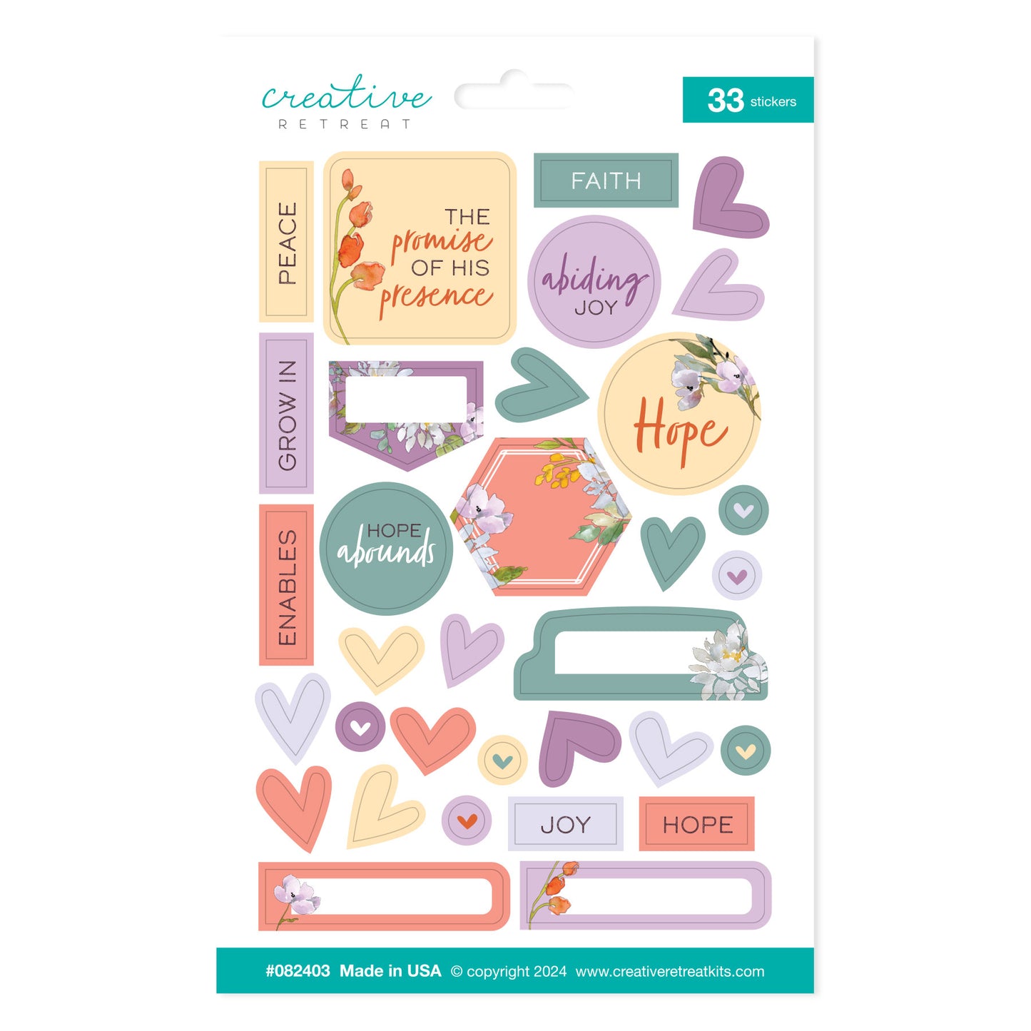 Abound In Hope Decor Stickers