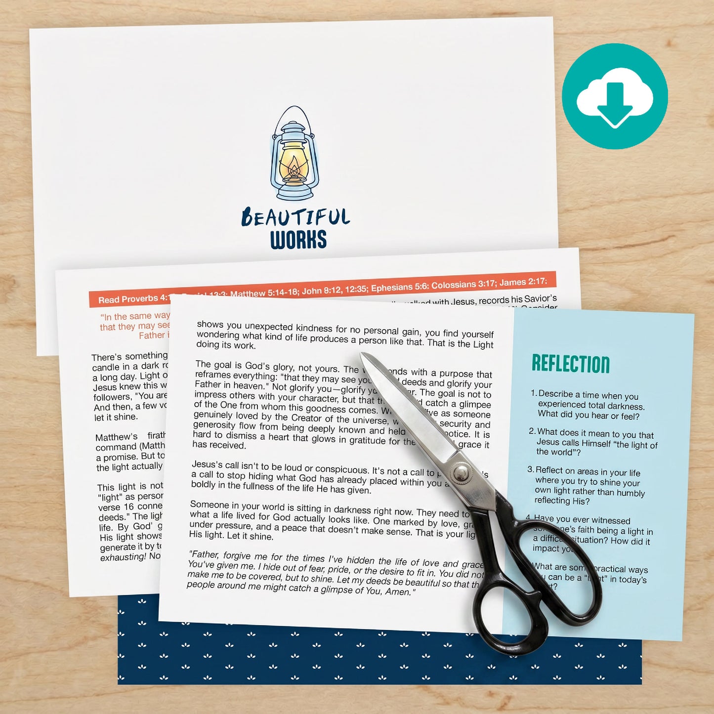 Printable Beautiful Works Devotional