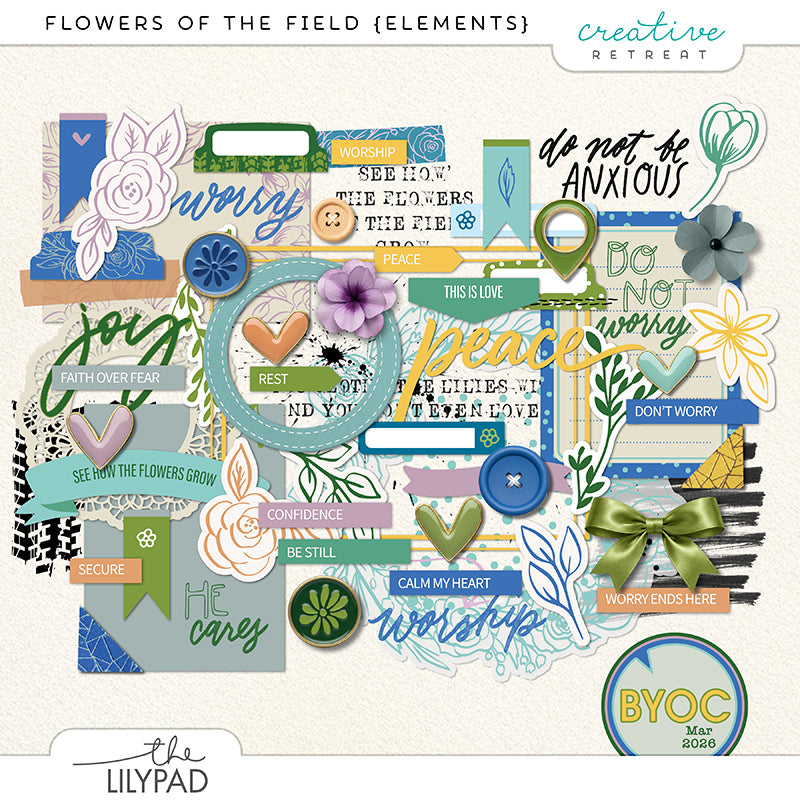 Flowers of the Field Digital Kit