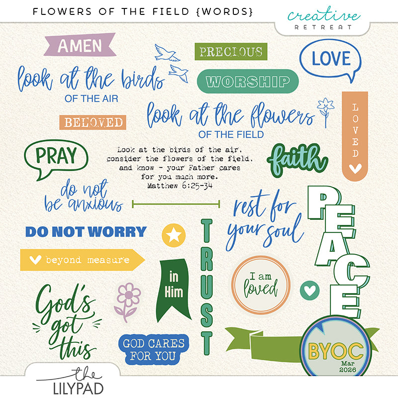 Flowers of the Field Words