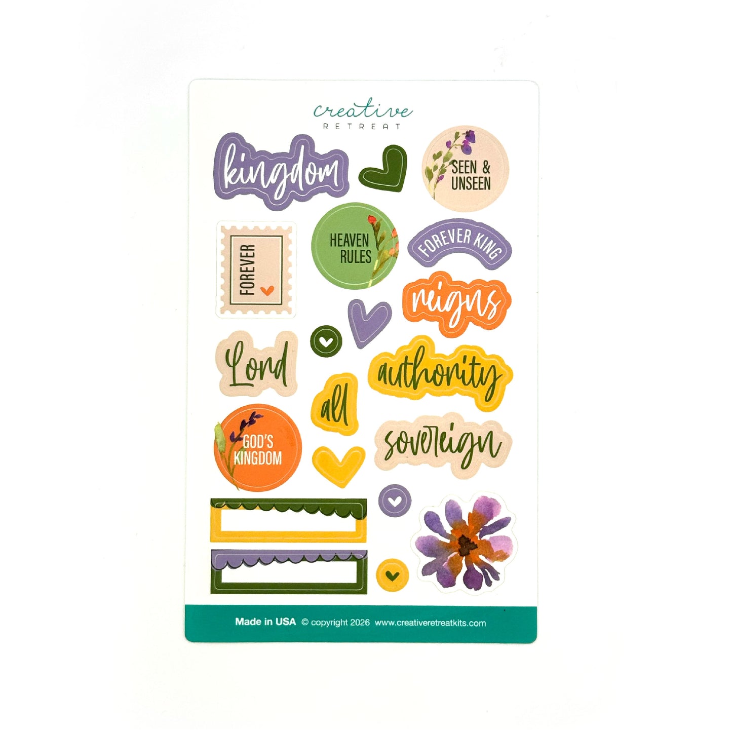 My God Reigns Glossy Decor Stickers