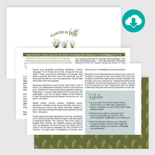 Planted In Faith Devotional (PDF)