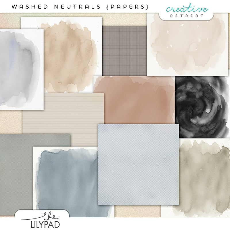 Washed Neutrals Papers