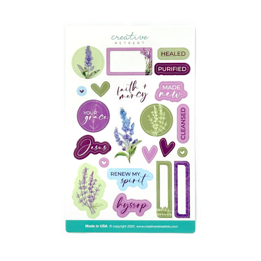 Hyssop Glossy Decor Stickers