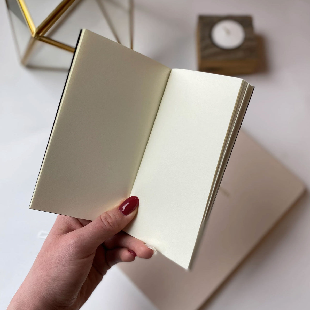 Blank Saddle Stitched Pocket Notebook