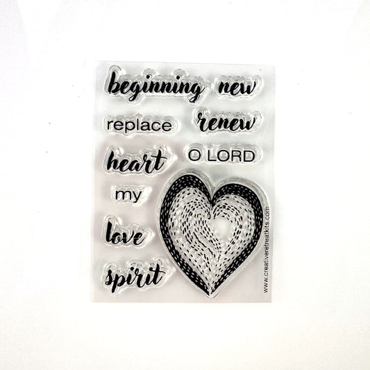 One Heart Stamp Set