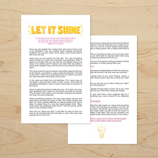Let It Shine Kids Devotional