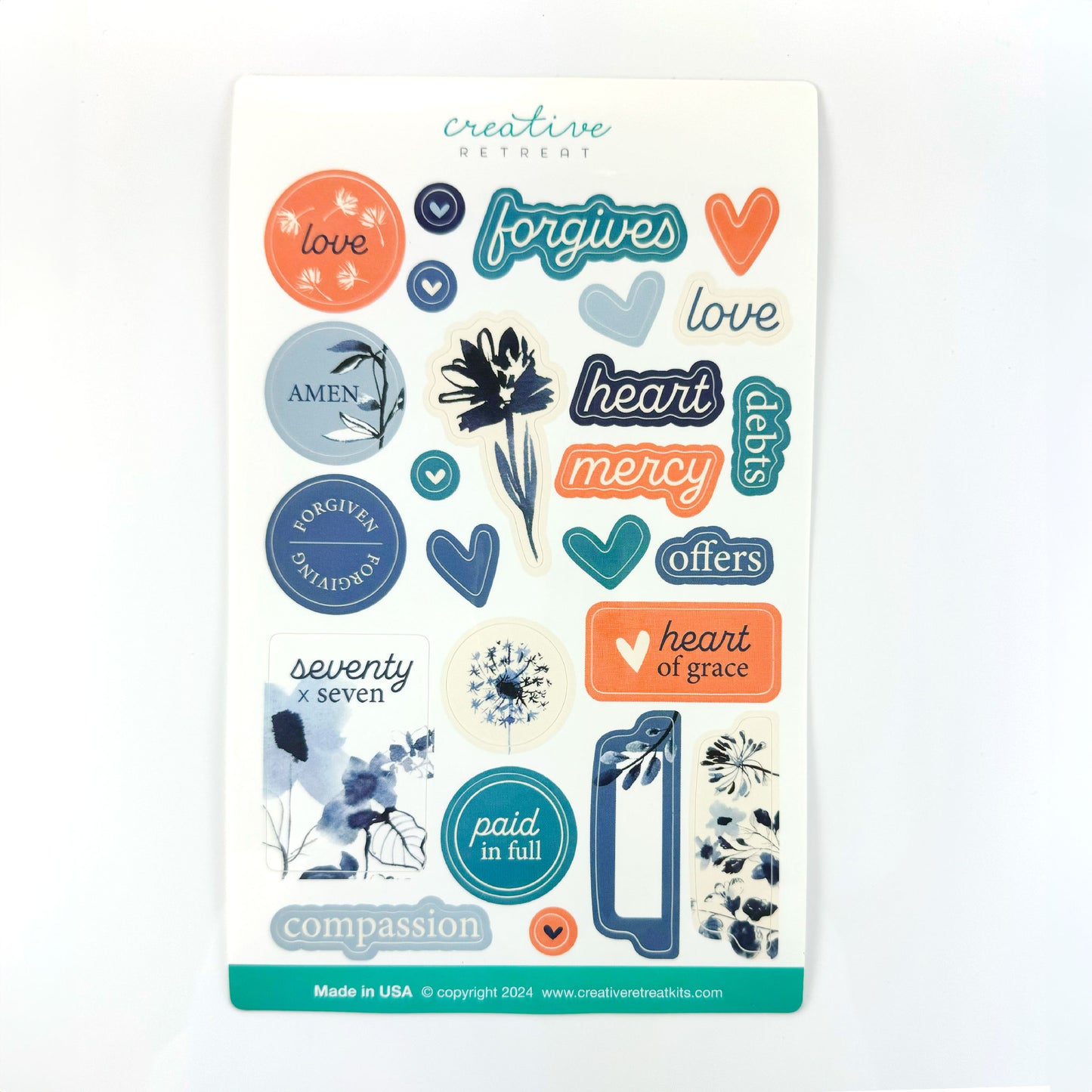 Forgiven Glossy Decor Stickers