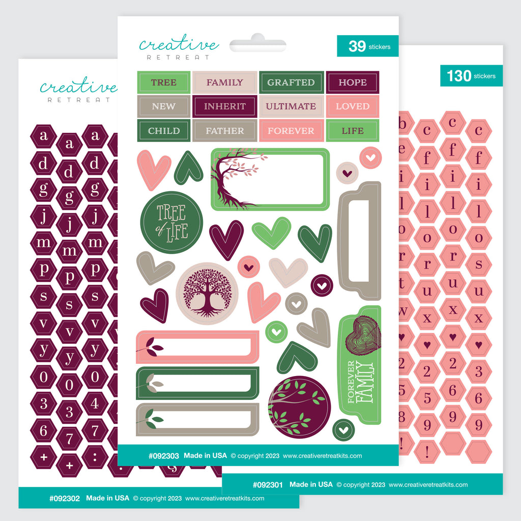 Family Tree Sticker Set – Creative Retreat Kits