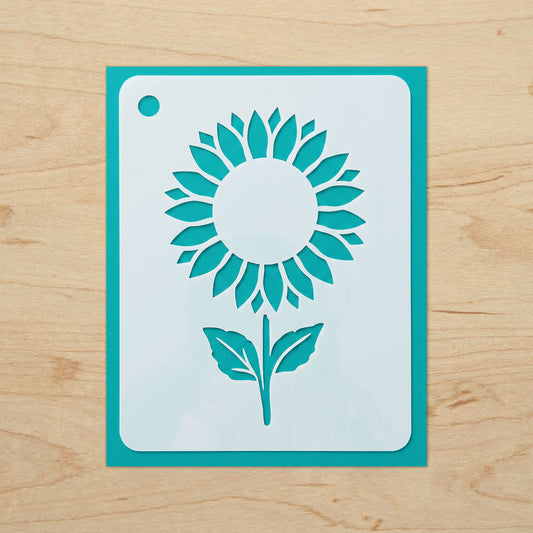 Sunflower Stencil