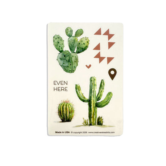 In The Desert Clear Stickers