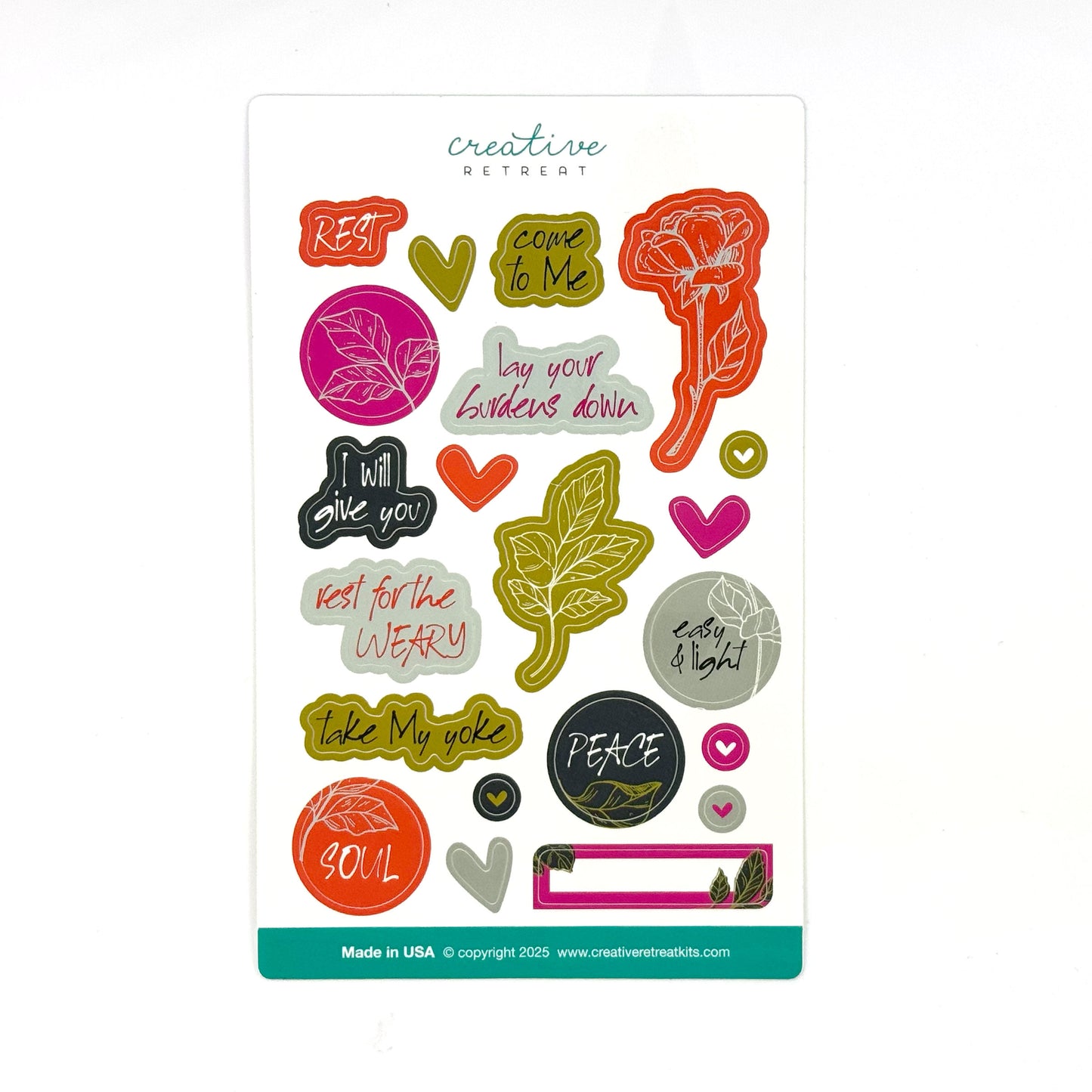 Rest for the Weary Glossy Decor Stickers