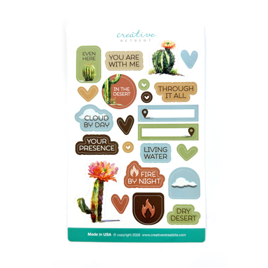 In The Desert Glossy Decor Stickers