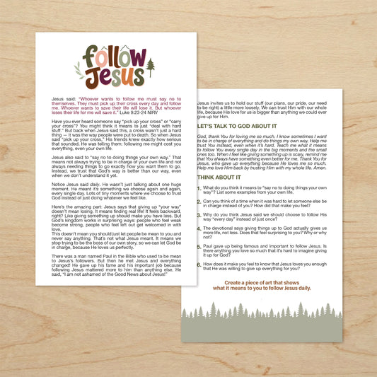 Follow Jesus Kids Devotional