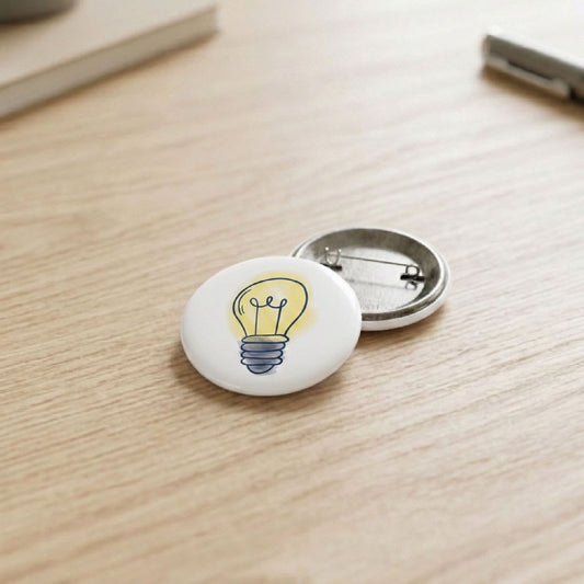 Lightbulb Button Pin
