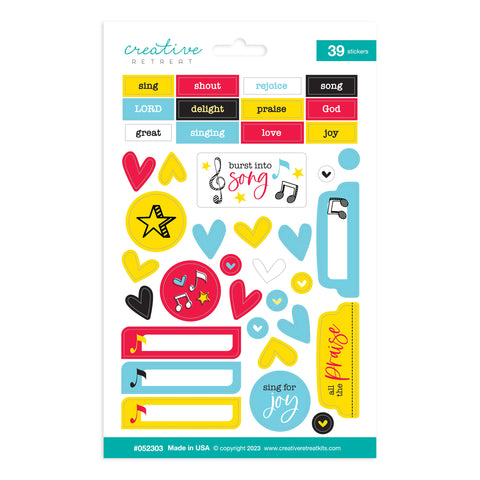 Sing for Joy Decor Stickers