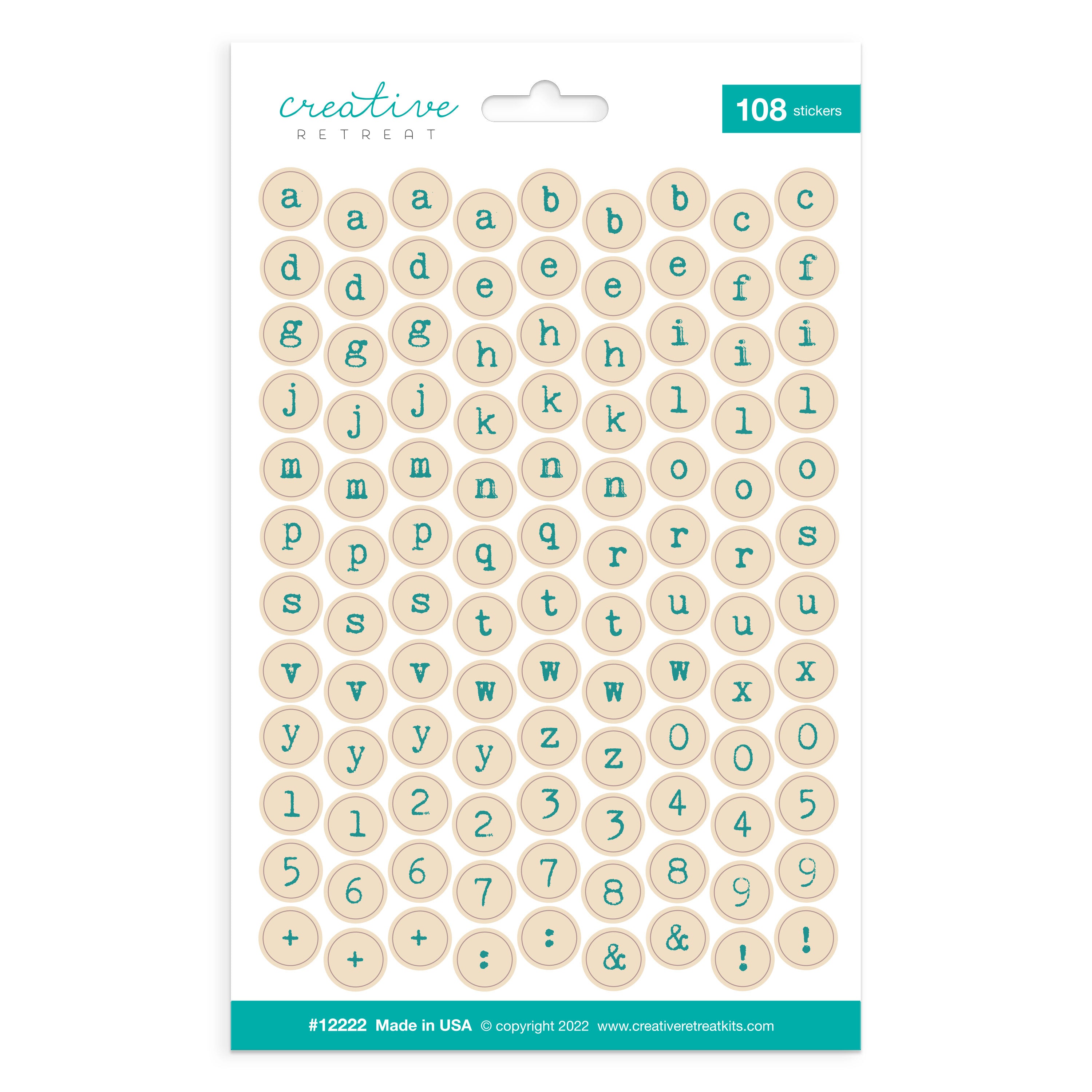 Above Design Sticker Name Above Alphabet Stickers – Creative Retreat Kits