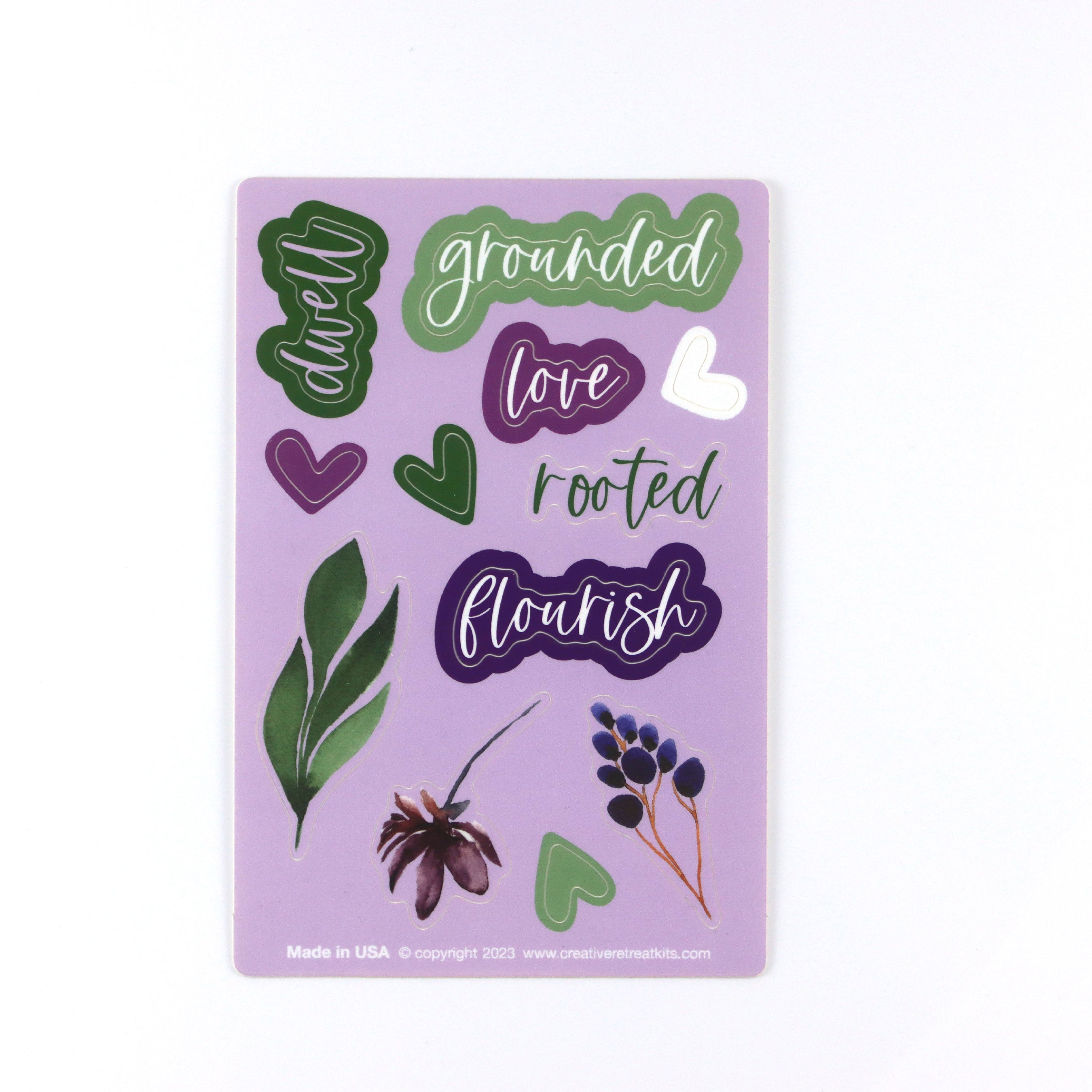 Deeply Rooted Glossy Stickers – Creative Retreat Kits