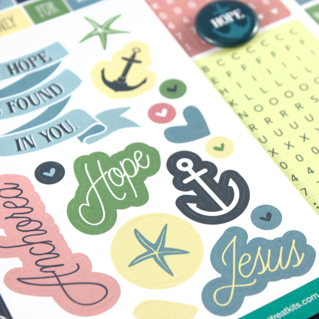 Anchor of Hope Alphabet Stickers – Creative Retreat Kits